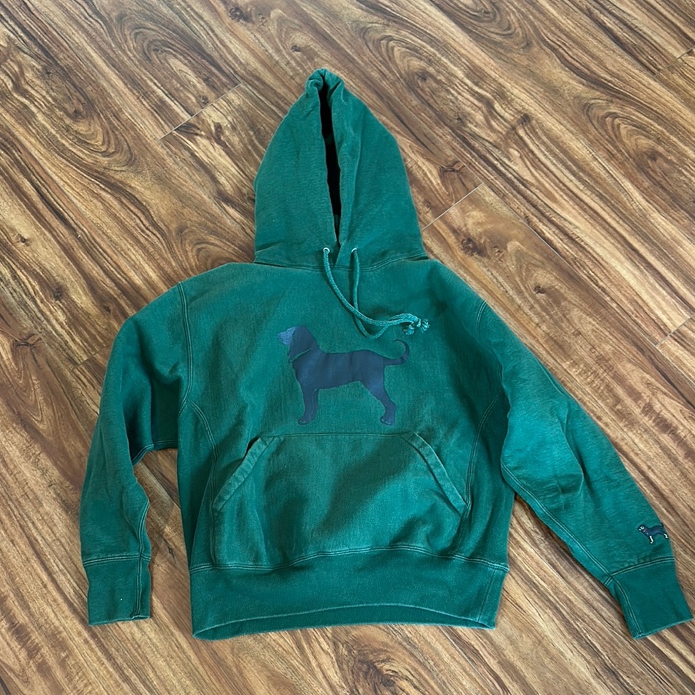 The Black Dog Men’s Green Heavyweight Hoodie